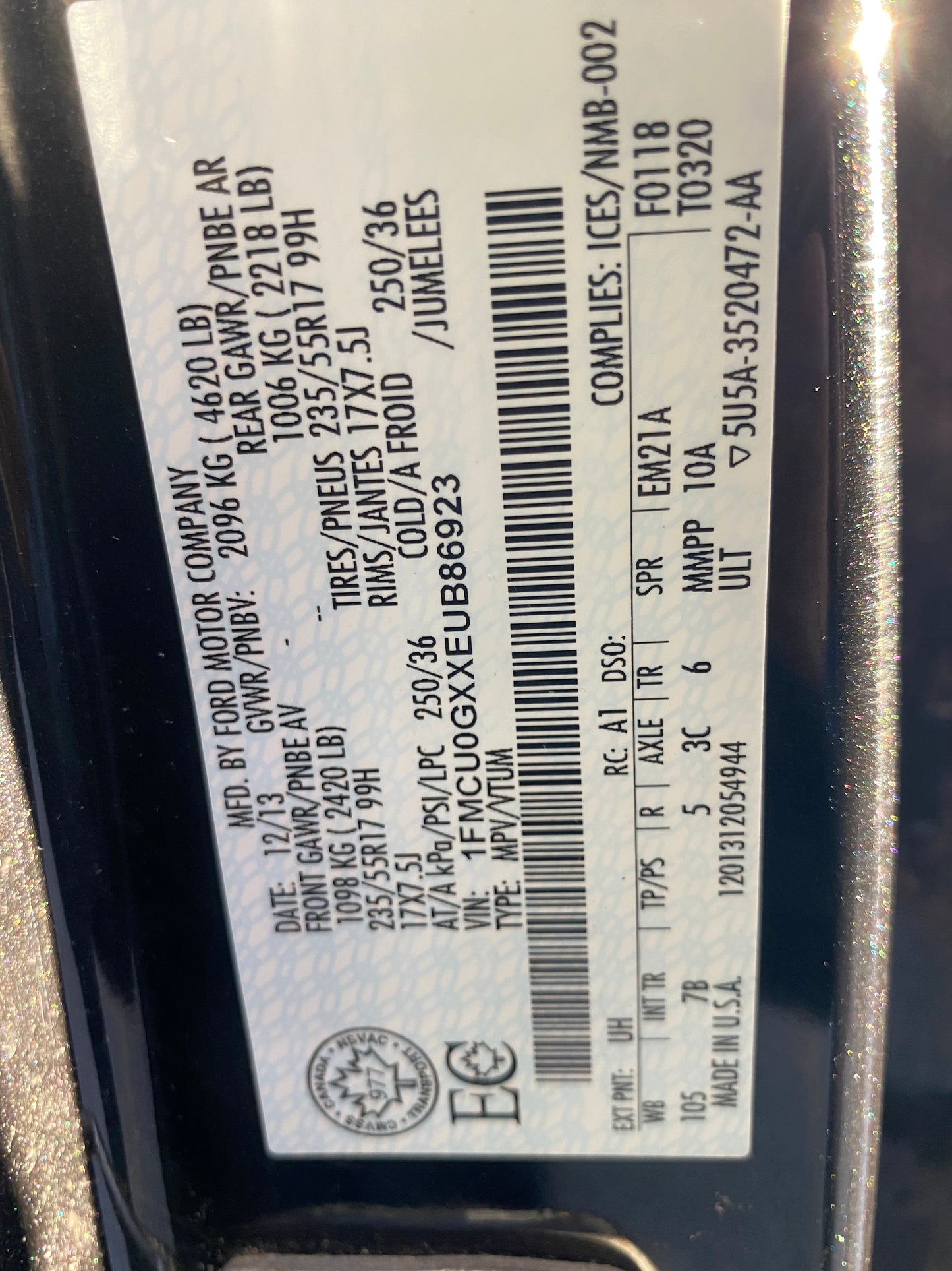 FORD ESCAPE 2014