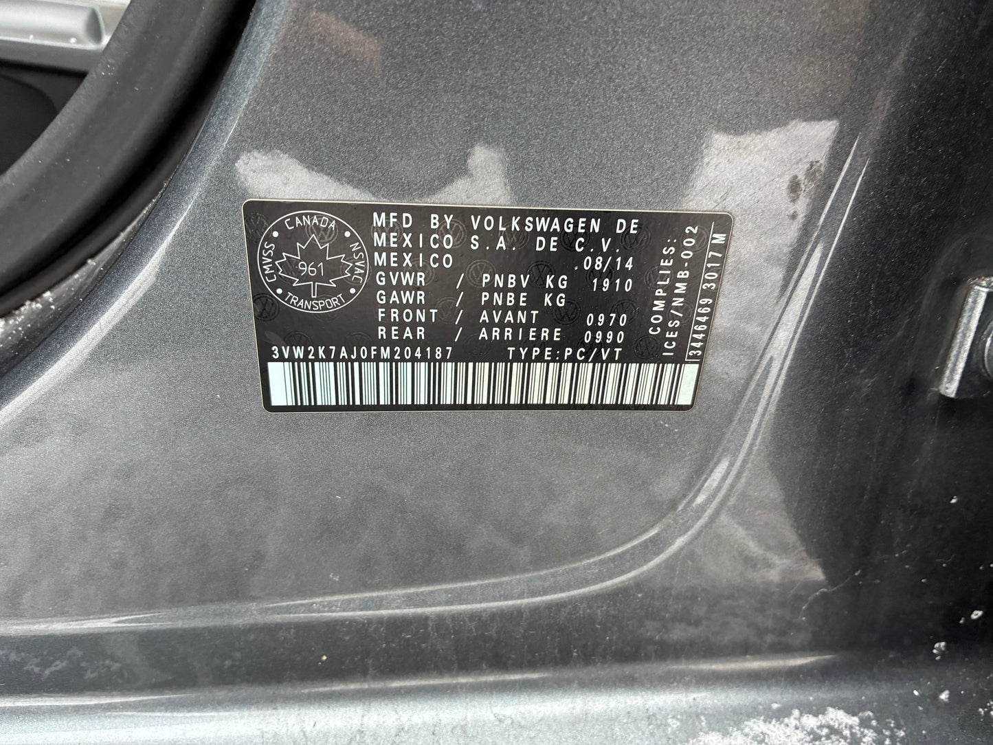 VOLKSWAGEN JETTA 2015