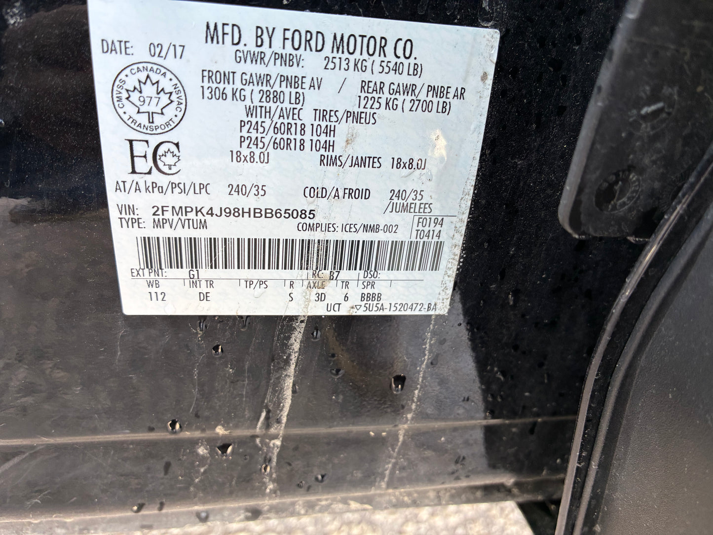 FORD EDGE 2017